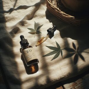  CBD oil dropper bottle labeled "Daily Use".