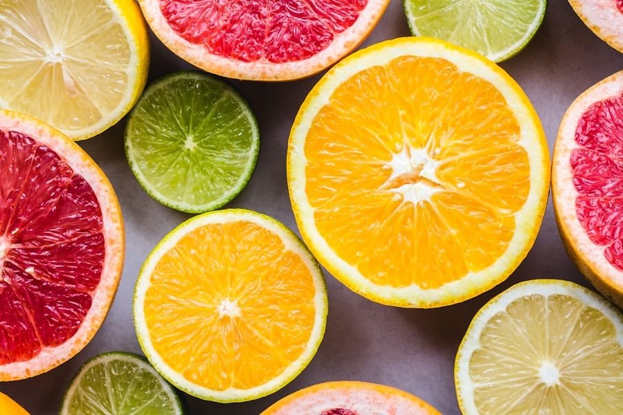 Sliced citrus fruits showing the bright aromas linked to the limonene terpene