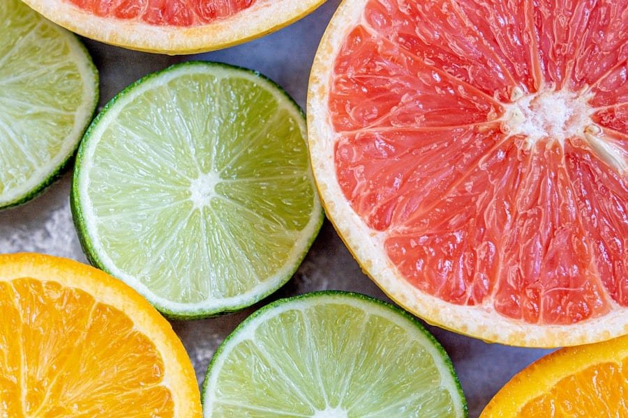 Fresh citrus slices echoing the flavor options in CBD tinctures