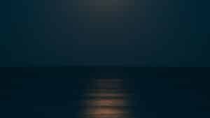 Moonlight over a calm sea, the restful mood associated with the CBN cannabinoid